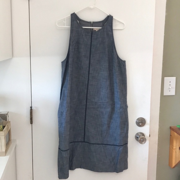 gap blue jean dress